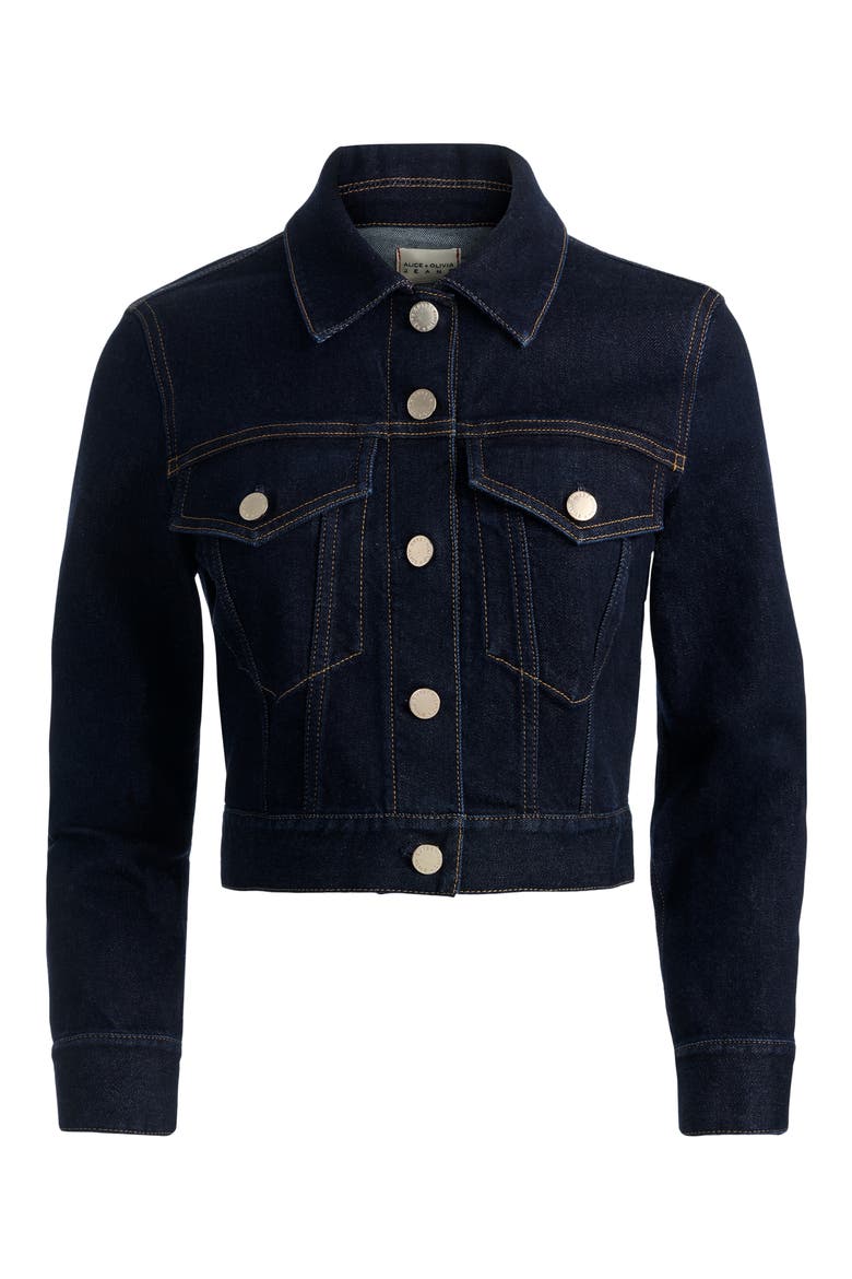 Chloe Boxy Crop Denim Jacket (Women) | Nordstrom