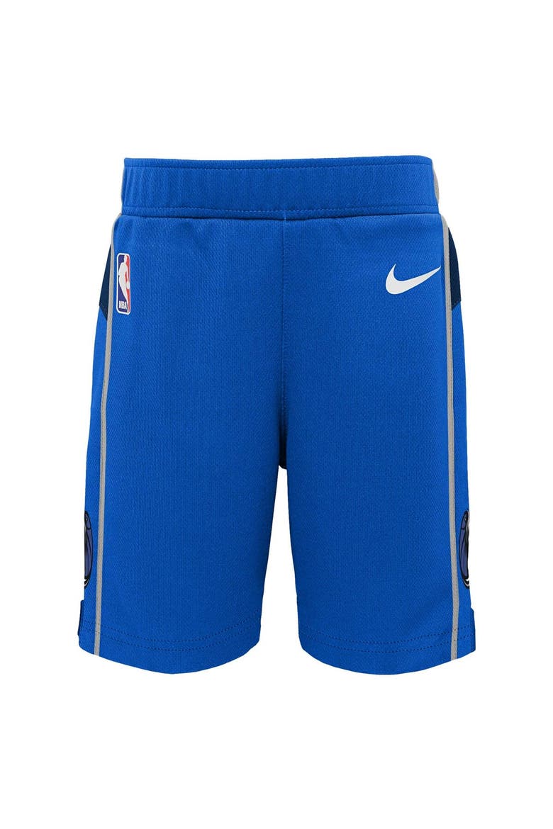 Preschool Nike Blue Dallas Mavericks Icon Replica Shorts, Main, color, Blue