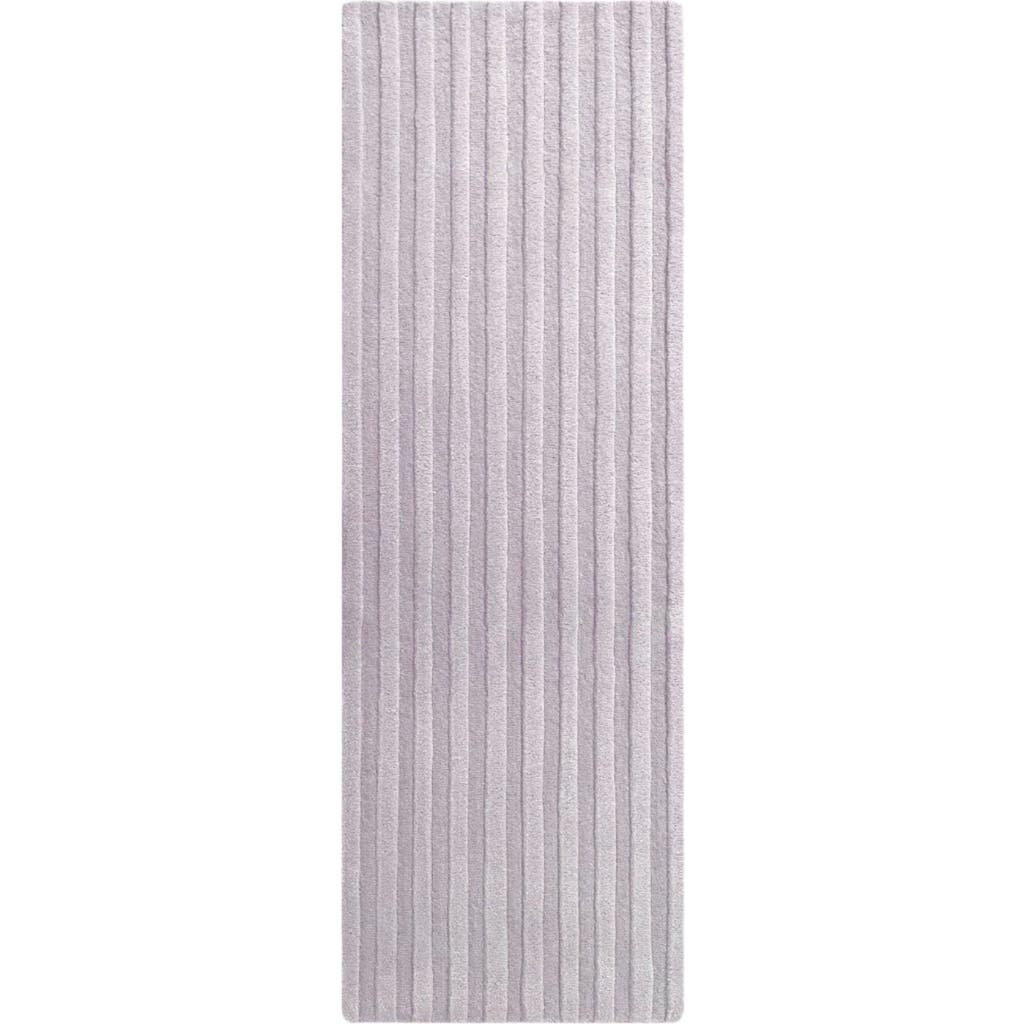 Maison Deux Solid Stripe Rug In Purple