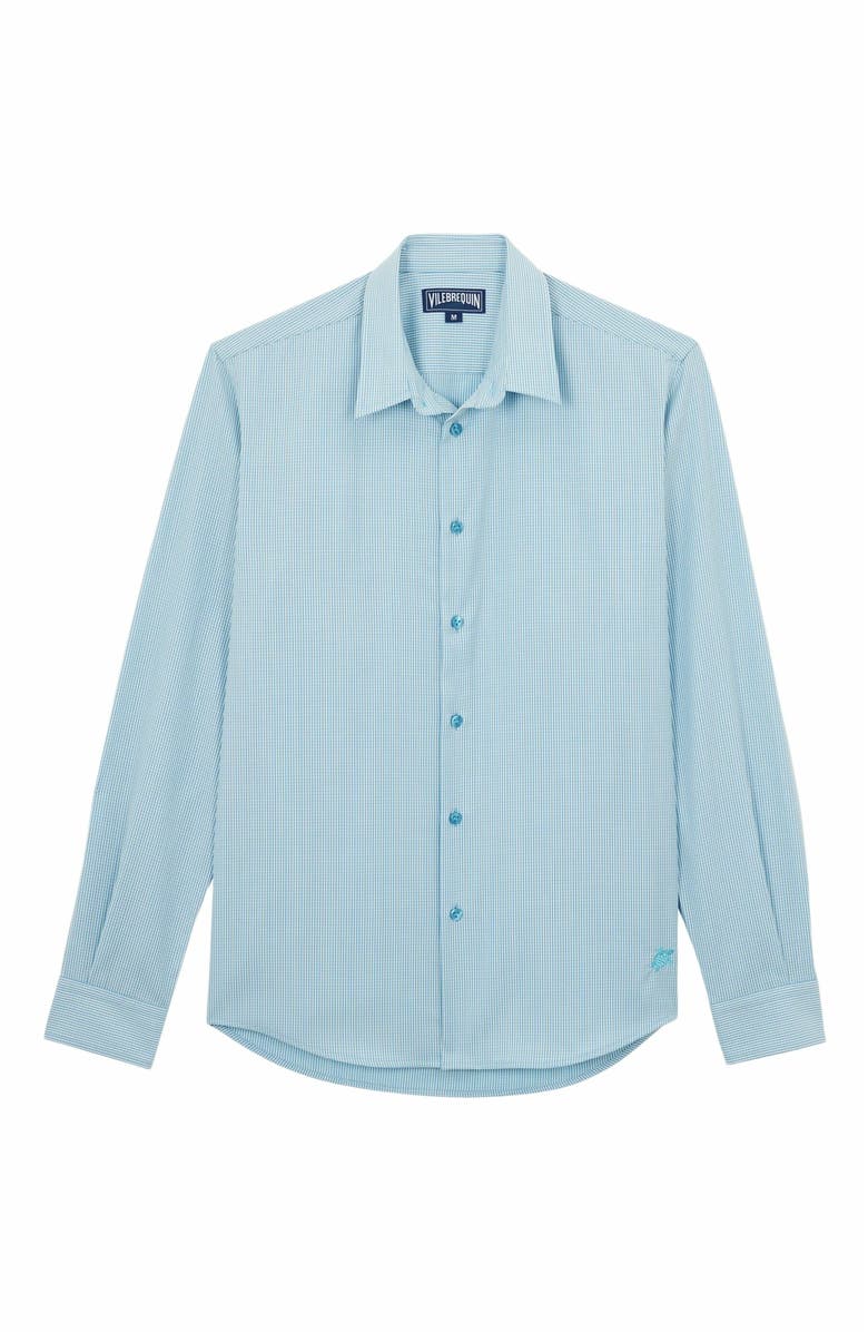 Vilebrequin Men's Micro Rayures Tailoring Wool Shirt, Alternate, color, 