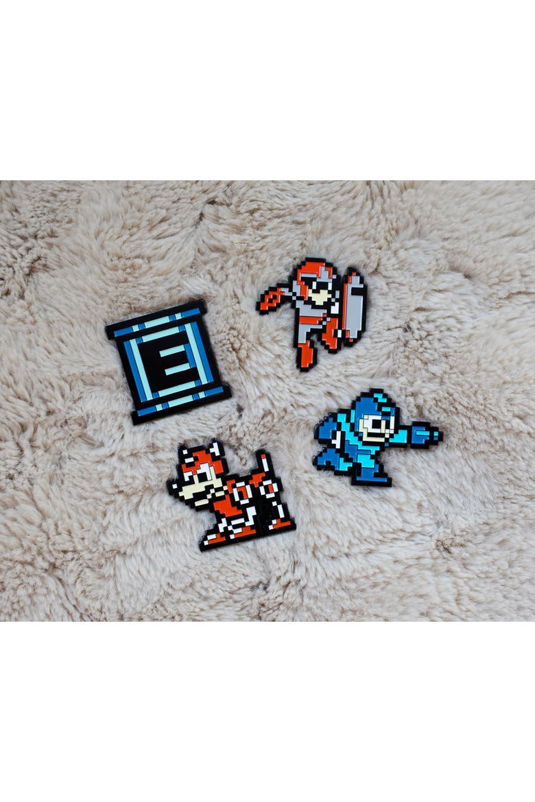 Mega Man Collectible Enamel Pins | Set of 4 | Toynk Exclusive, Alternate, color, Yellow