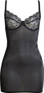 Coquette Lace & Mesh Underwire Chemise