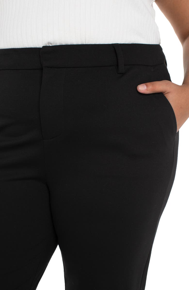 Liverpool Los Angeles Kelsey High Waist Tapered Ponte Pants, Alternate, color, Black