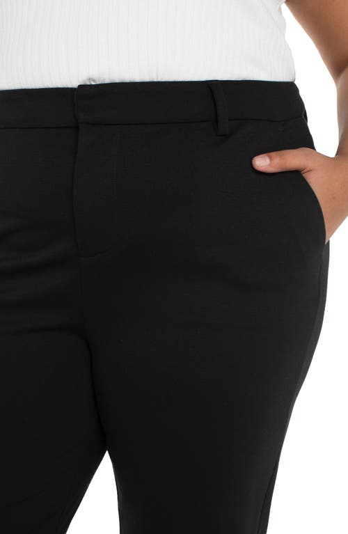 Liverpool Los Angeles Kelsey High Waist Tapered Ponte Pants In Black