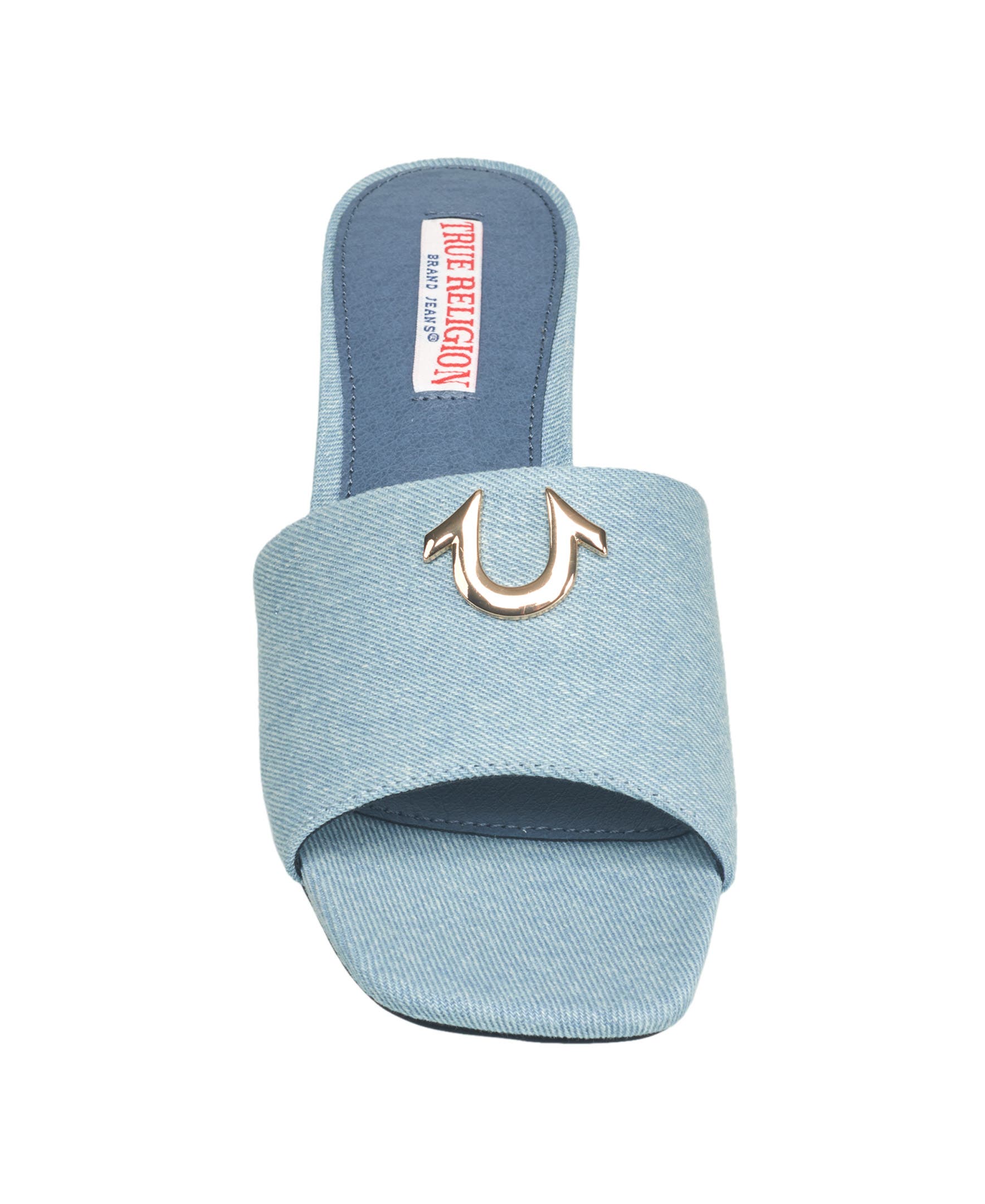 Bobby Single Strap Logo Block Heel, Alternate, color, Blue