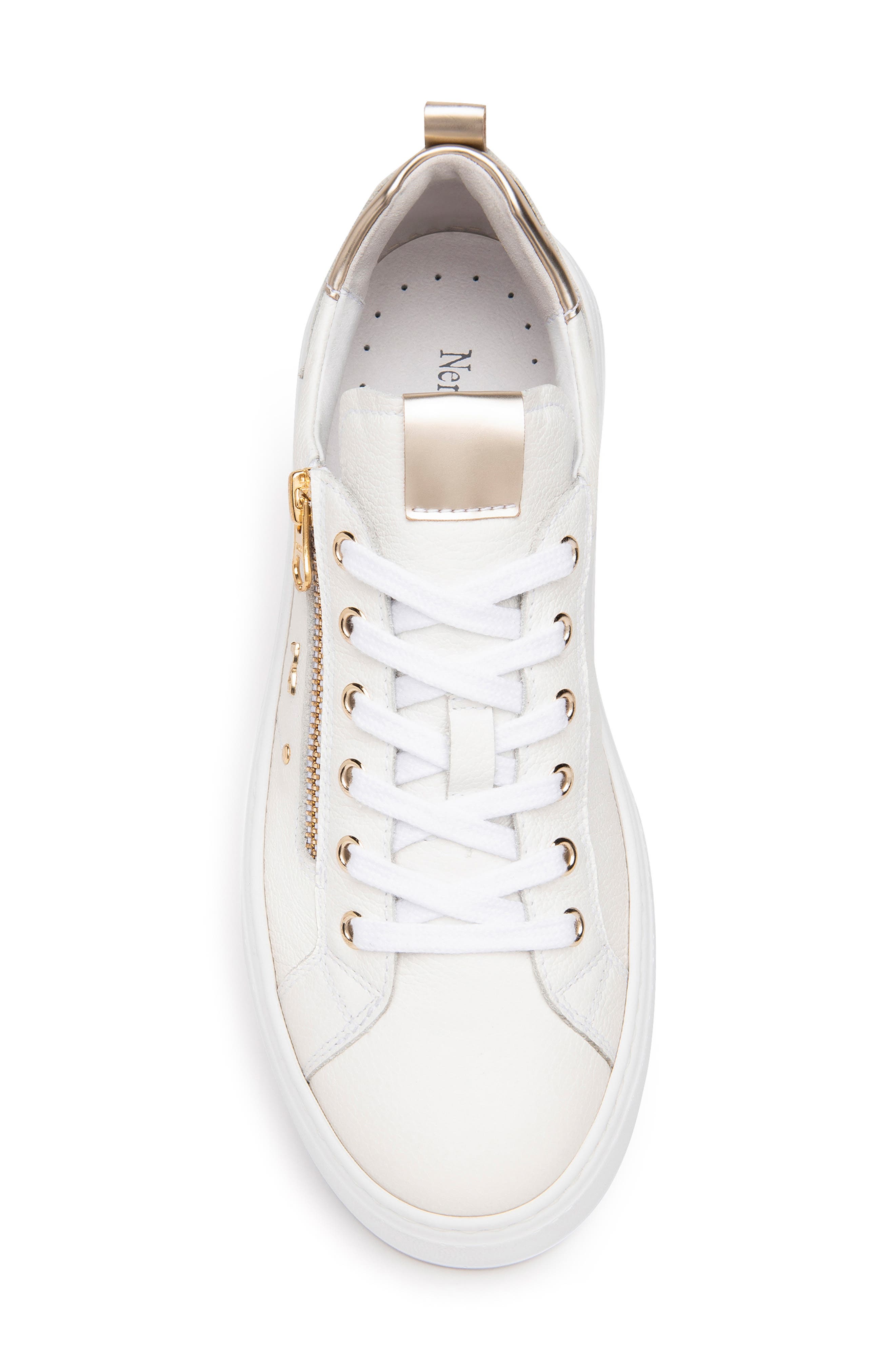 NeroGiardini Side Zip Platform Sneaker, Alternate, color, 