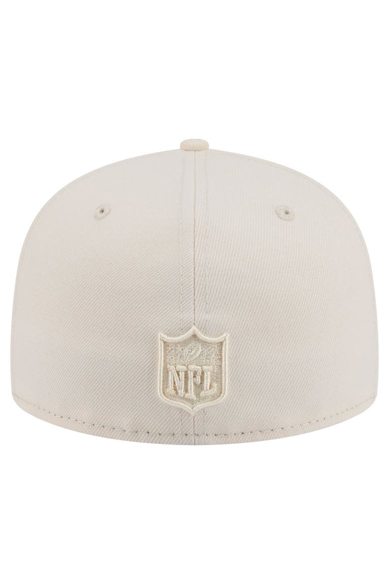 Men's New Era Cream Los Angeles Chargers Color Pack 59FIFTY Fitted Hat, Alternate, color, Cream