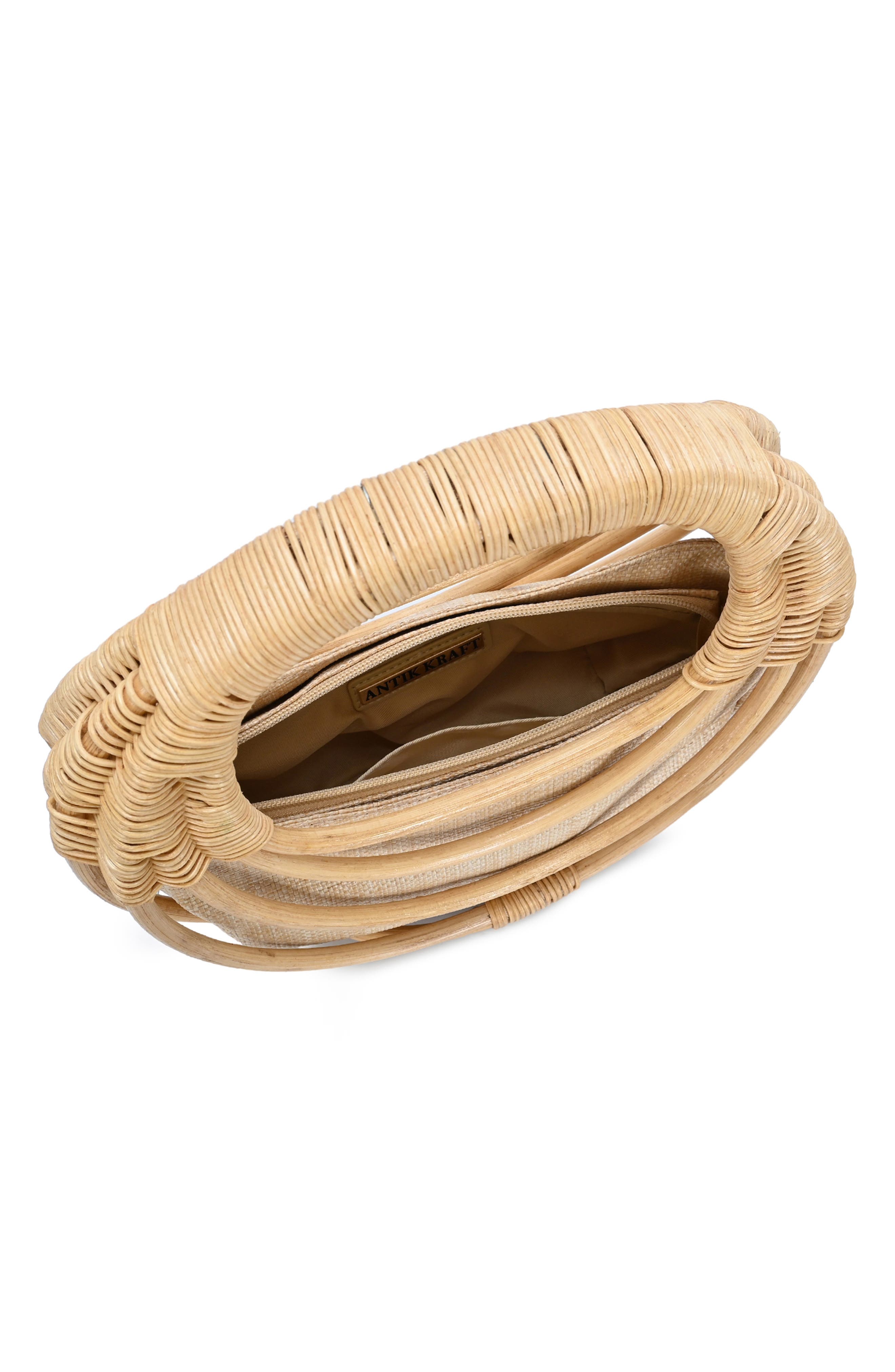 Wicker Structured Handheld Bag, Alternate, color, NATURAL