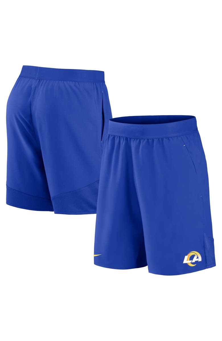 Nike Men's Nike Royal Los Angeles Rams Stretch Woven Shorts, Main, color, 
