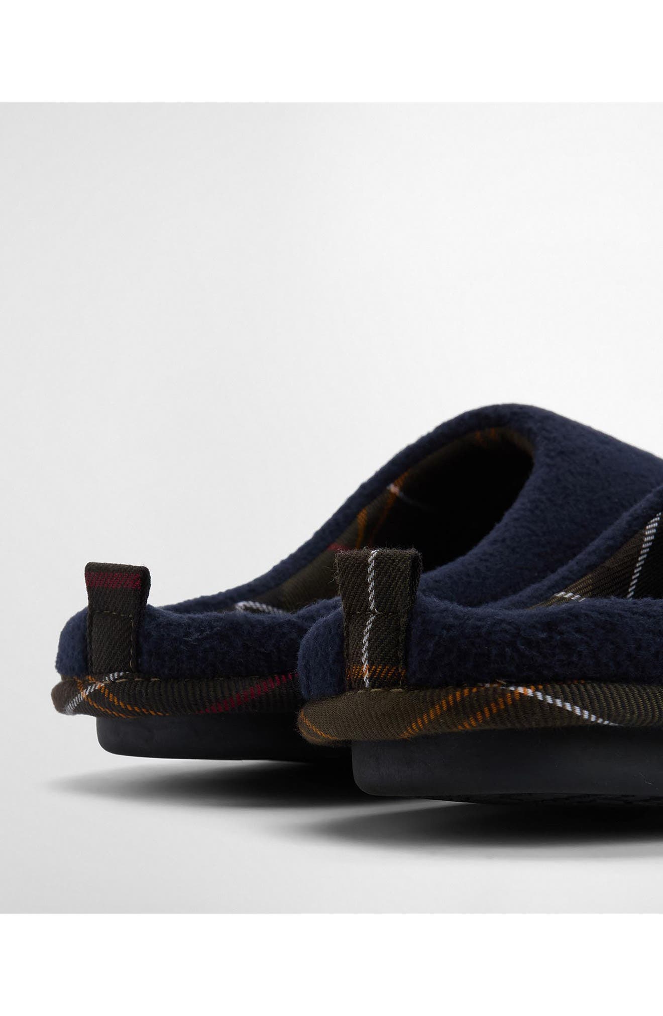 Barbour Hexham Fleece Slipper, Alternate, color, Navy
