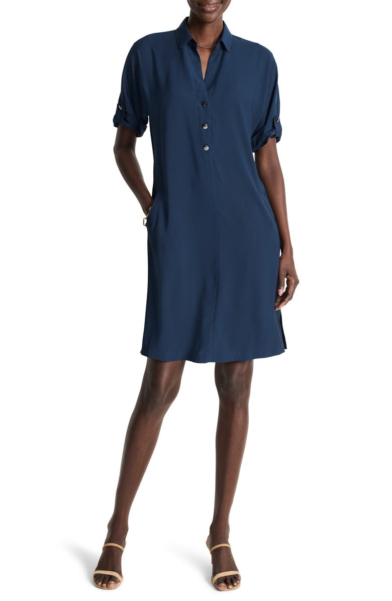 NIC+ZOE Devon Shirtdress, Main, color, 