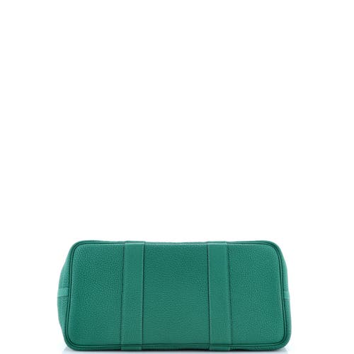 Pre-owned Hermes  Hermes Garden Party Tote Leather 36 In Green