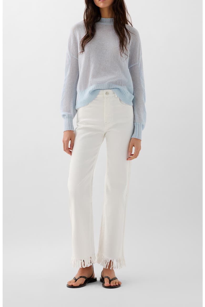 Rivet Shell Denim Pant, Alternate, color, Offwhite