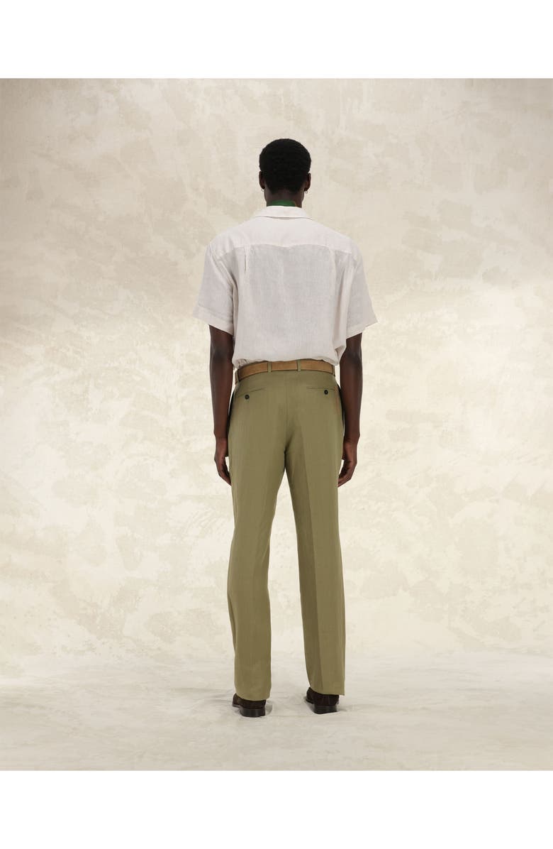 Fortela Bowling Linen Short Sleeve Shirt, Alternate, color, Natural