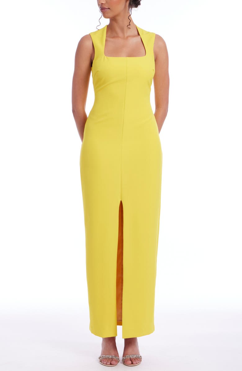 Jewel Badgley Mischka Square Neck Sheath Cocktail Dress, Main, color,