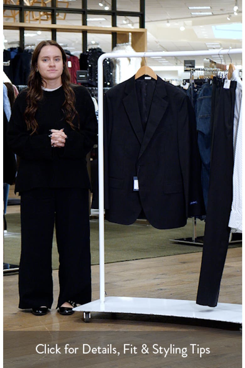 Hartford Classic Fit Black Microcheck Wool Suit video