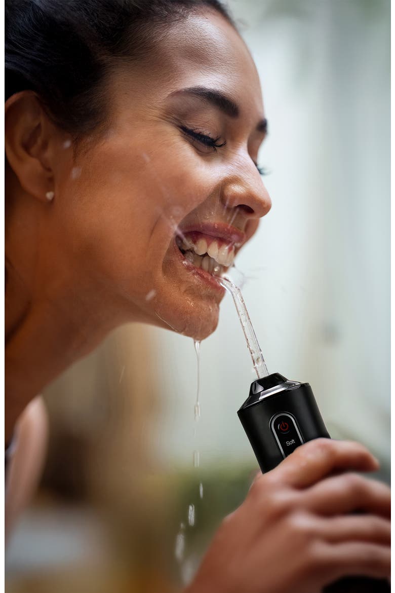 x Mario Lopez USB Rechargeable Water Flosser, Alternate, color, BLACK