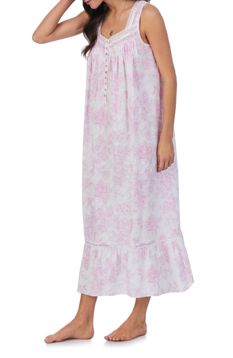 Eileen West Sleeveless Cotton Ballet Nightgown, Alternate, color, 