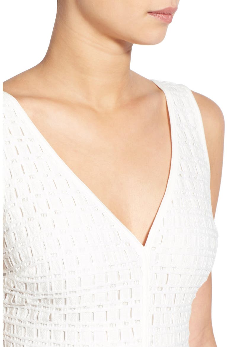 'Matilda' Eyelet Fit & Flare Dress, Alternate, color, WHITE