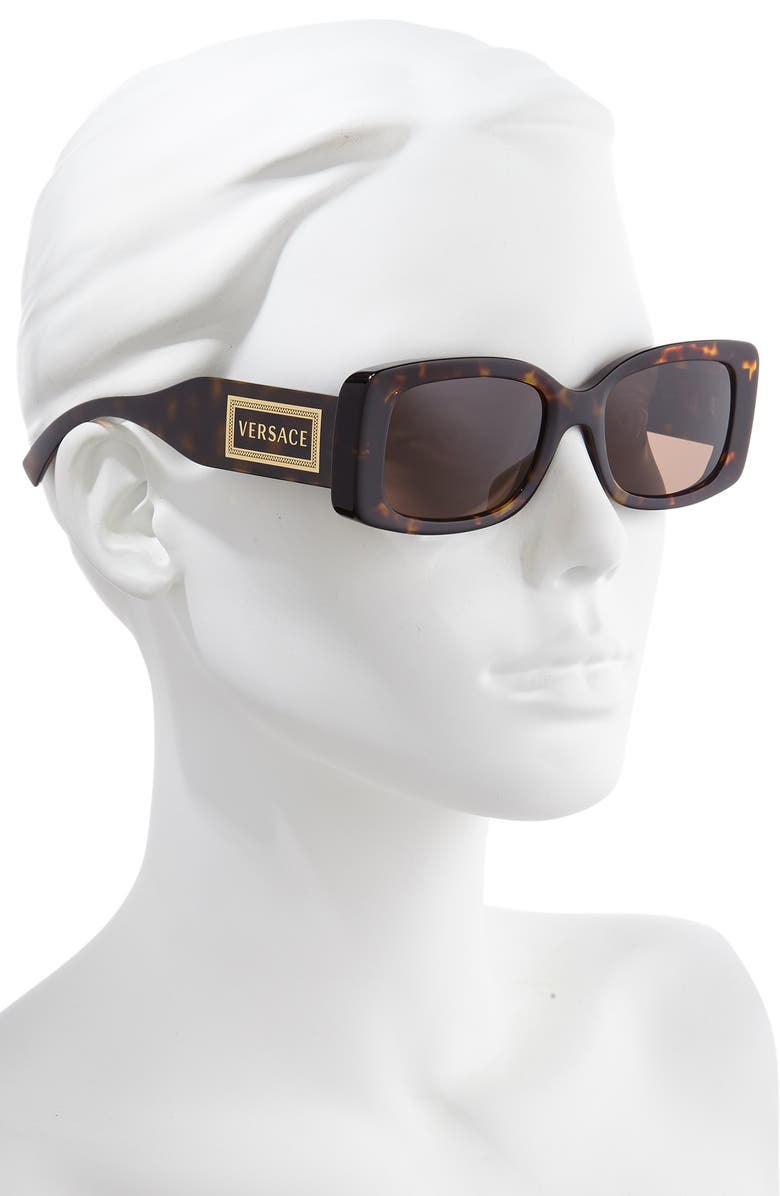 Versace 52mm Sunglasses, Alternate, color, Havana