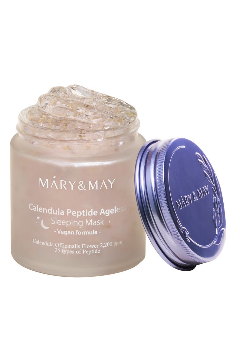 Mary&May Vegan Calendula Peptide Ageless Sleeping Mask, Main, color, 