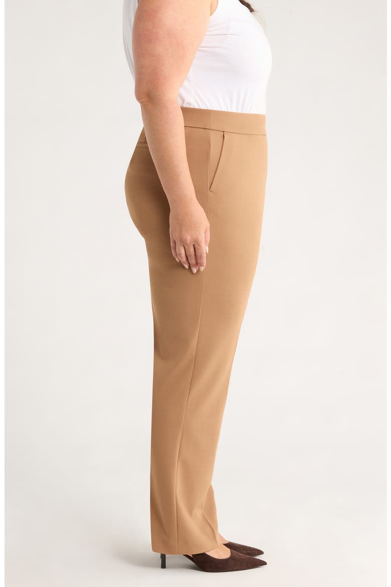 High Waist Pull-On Pants, Alternate, color, VICUNA