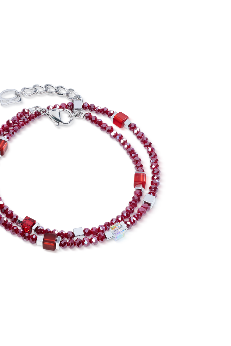 Joyful Colours Flex Bracelet, Alternate, color, Red-Silver