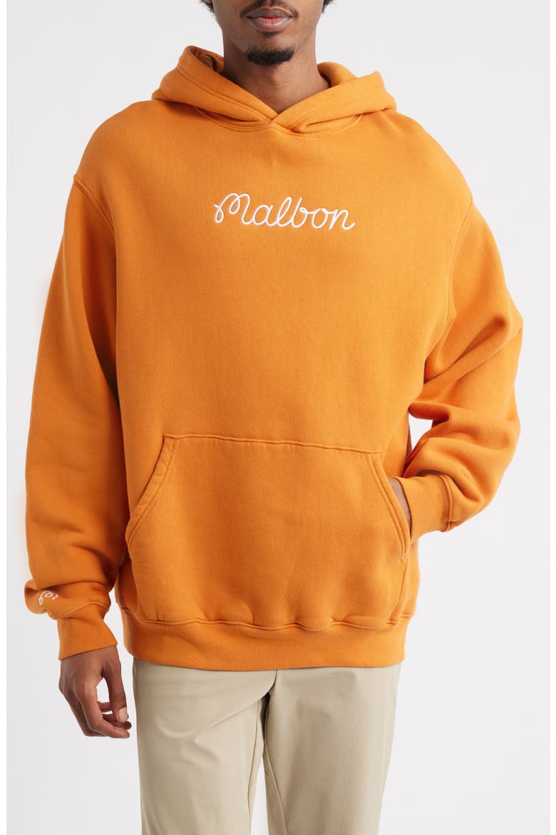 Fesque Cotton Fleece Hoodie, Main, color, MARMALADE