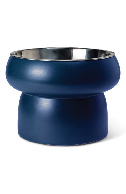 Speckle Finish Raised Small Pet Bowl