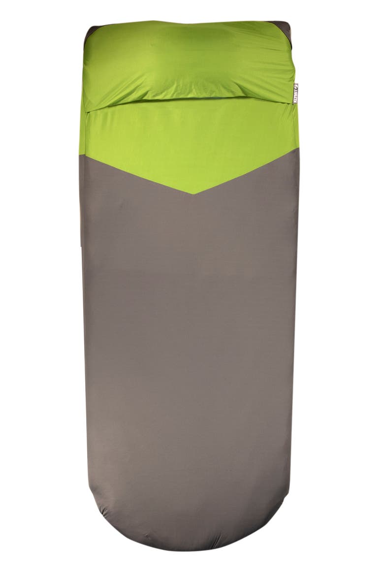 V Sheet Luxe Pad Cover, Main, color, Green/Grey