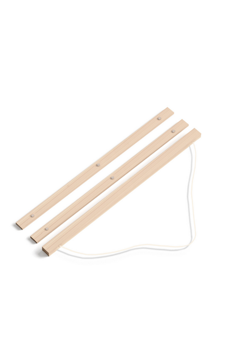 Mindful & Co Kids Wooden Print Hanger, Main, color, Wood Brown