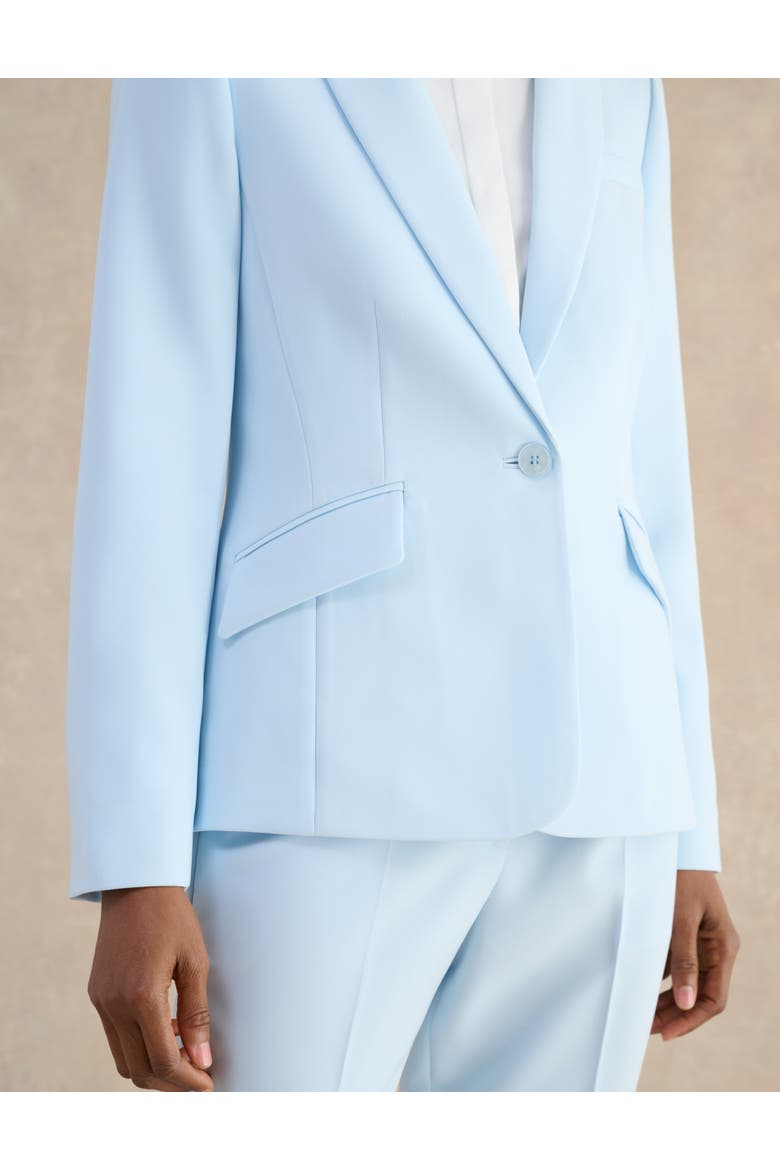 Keighley Single-Button Tailored Blazer, Alternate, color, Pale Blue