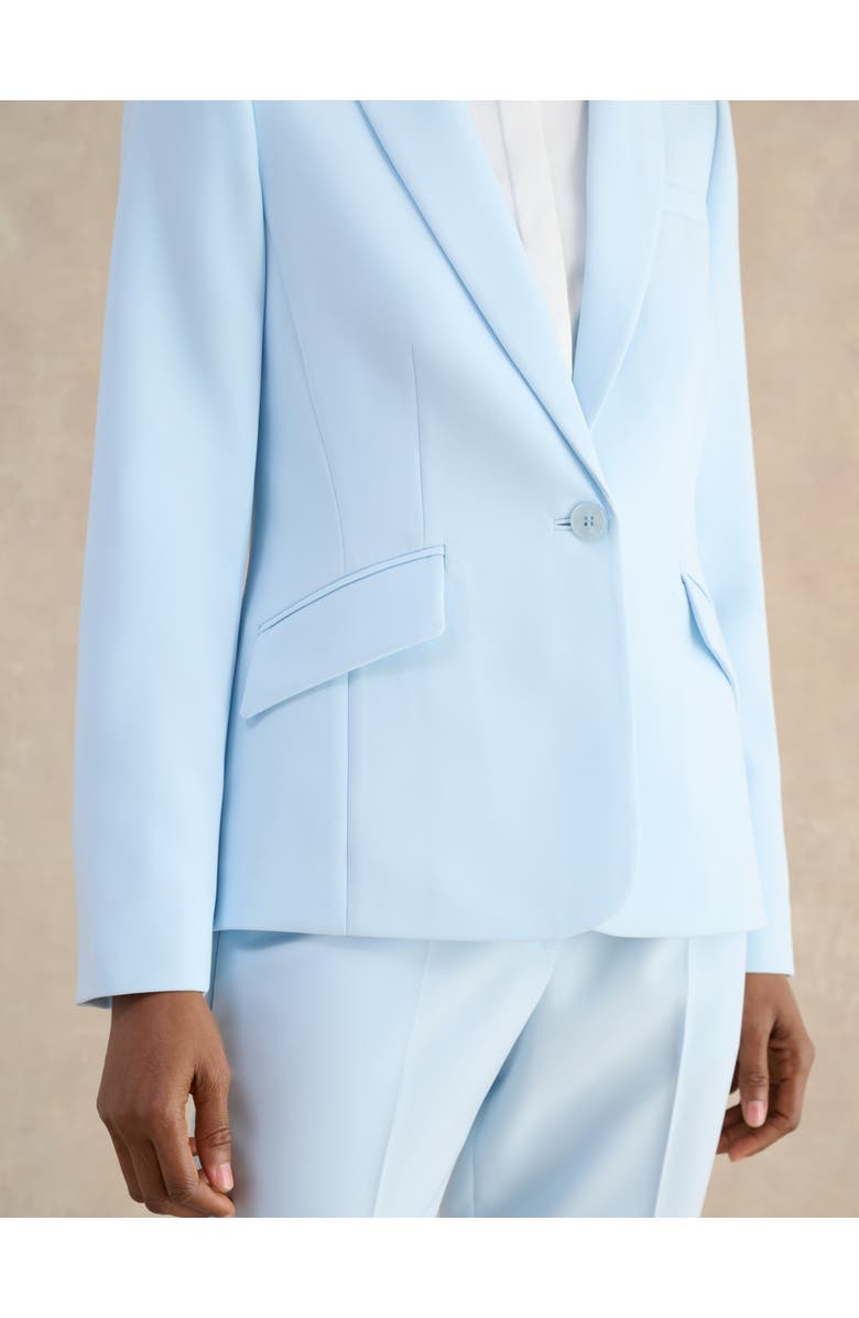 HOBBS LONDON Keighley Single-Button Tailored Blazer, Alternate, color, Pale Blue