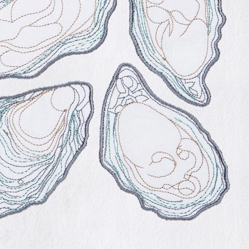 C & F Home C&f Home Oysters Kitchen And Bathroom Graphic Print Hand Towel In Blue