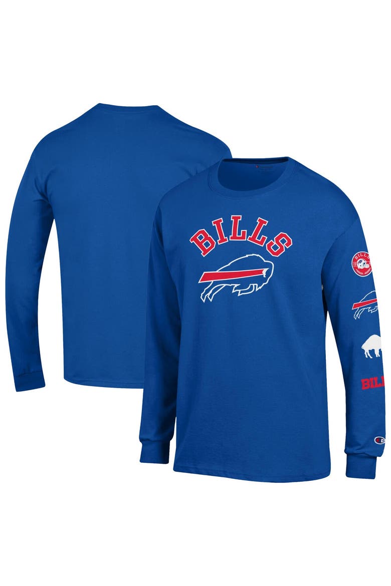 Men's Champion  Royal Buffalo Bills Seal Long Sleeve T-Shirt, Main, color, Royal