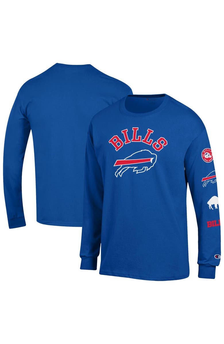 Champion Men's Champion  Royal Buffalo Bills Seal Long Sleeve T-Shirt, Main, color, Royal