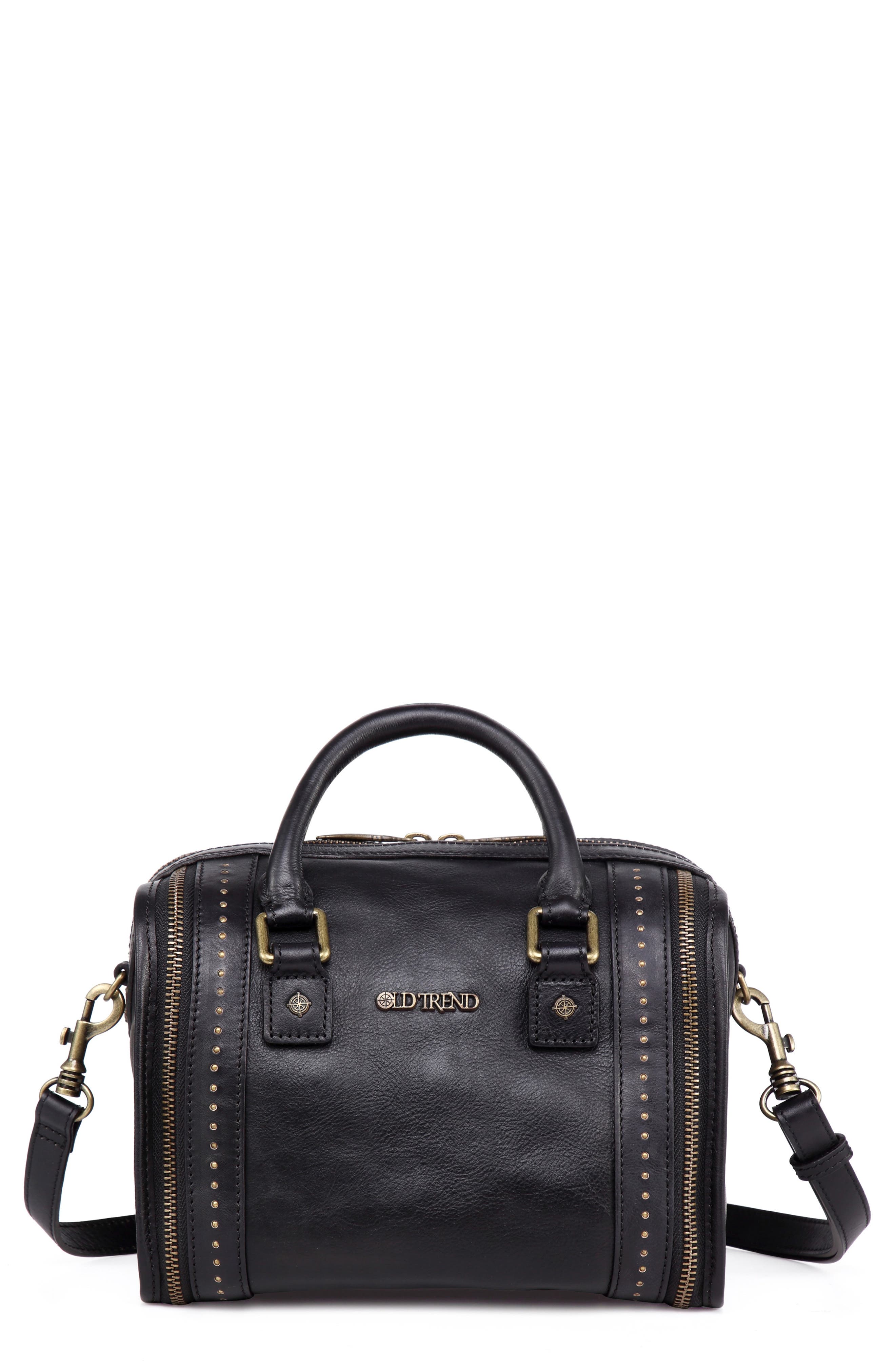 OLD TREND Mini Trunk Leather Crossbody Bag