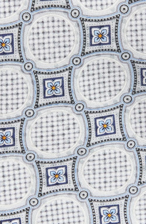Nordstrom Medallion Silk Tie In Silver
