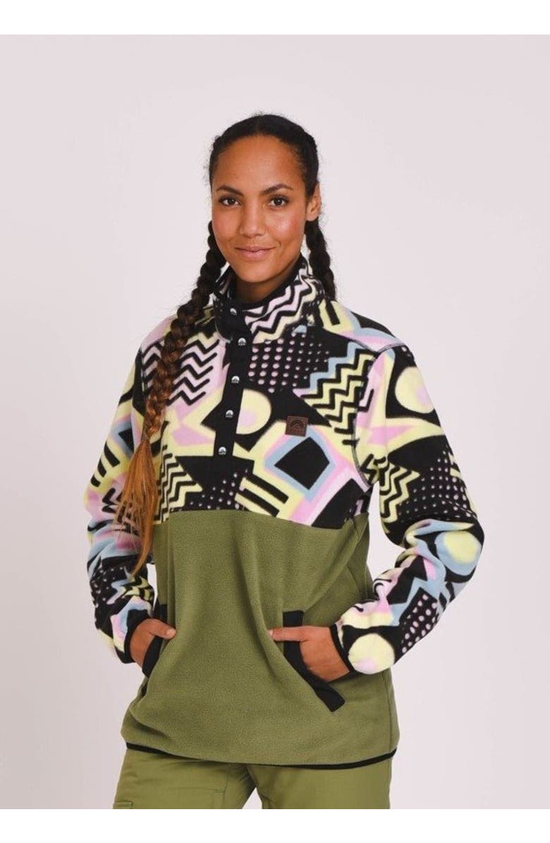 OOSC Saved By The Bell Fleece Khaki - Women's, Alternate, color, Khaki