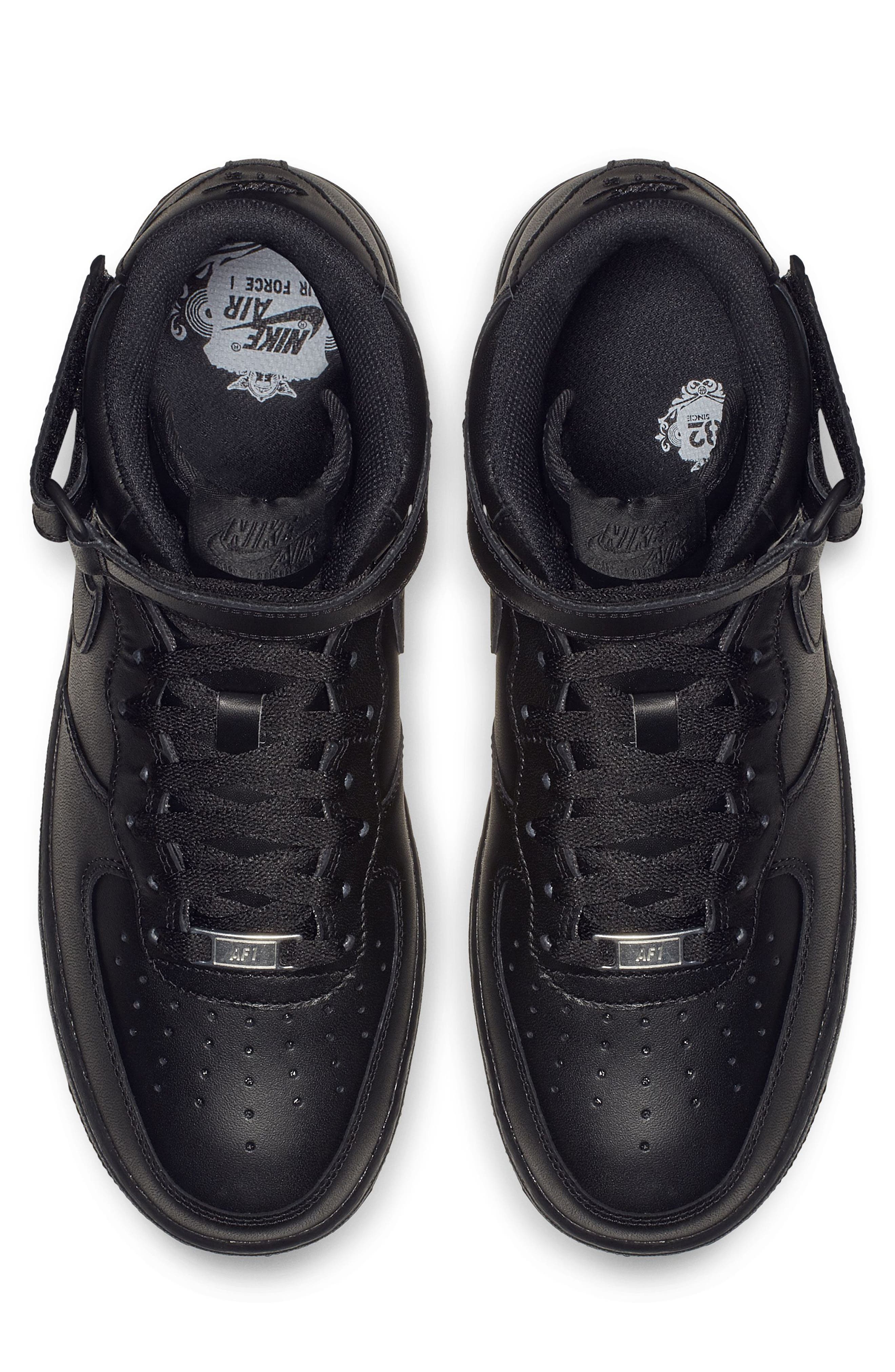 Nike Air Force 1 Mid 
07 Sneaker, Alternate, color, Black/ Black