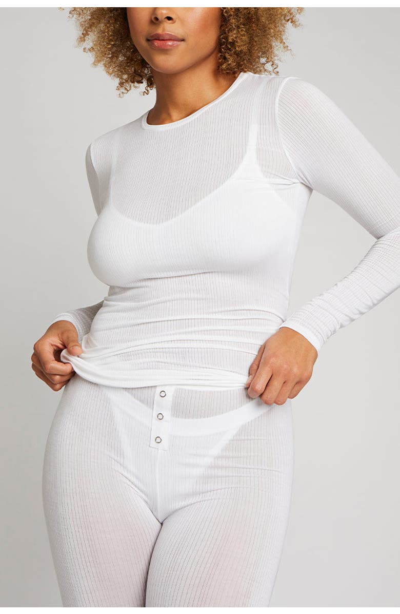 Negative Underwear Whipped Long Sleeve, Alternate, color, White