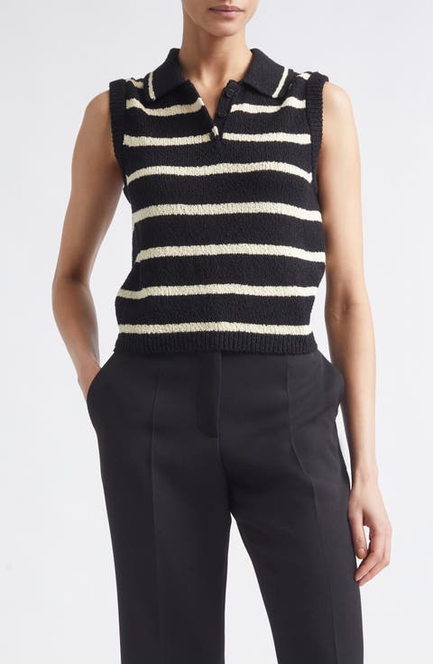 Tommy Scarf Neck Knit Top