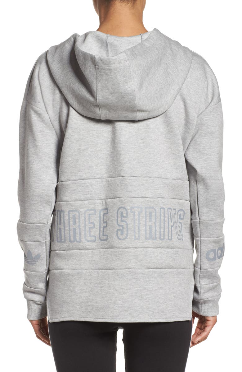 adidas Originals 3-Stripes Pullover Hoodie, Alternate, color, 