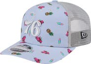 New Era Men's New Era Light Blue/Gray Philadelphia 76ers Adventure Aloha Pattern 9SEVENTY Stretch-Snap Hat