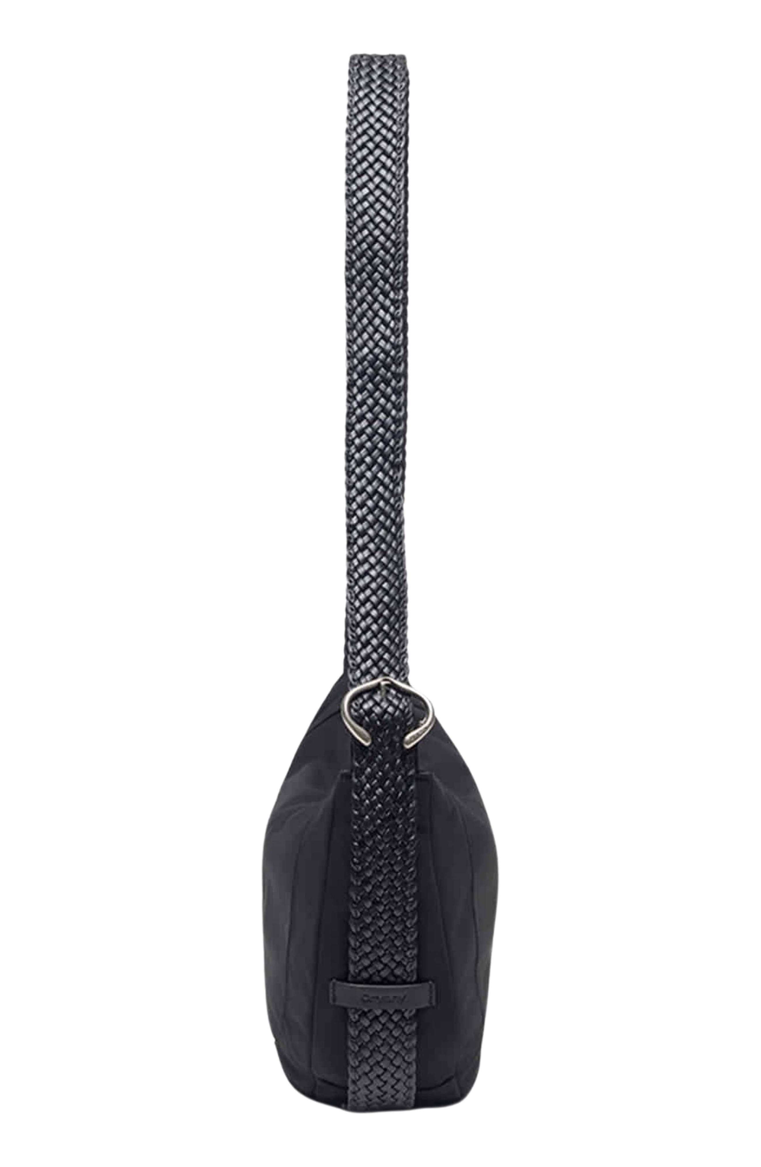 Oryany Braid Faux Leather Crossbody Bag, Alternate, color, Black