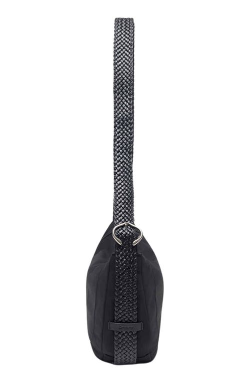 Oryany Braid Faux Leather Crossbody Bag In Black