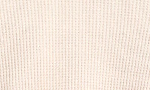 Shop Miles The Label Birch Waffle Long Sleeve Top & Flare Leggings Set In Beige