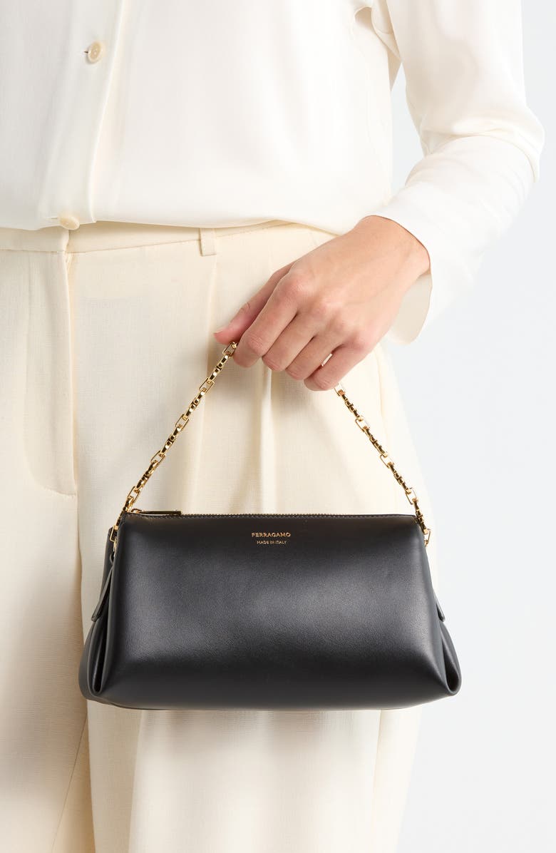 FERRAGAMO Mini New Line Shoulder Bag, Alternate, color, Nero