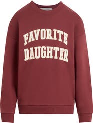 Favorite Daughter Collegiate Cotton Blend Sweatshirt