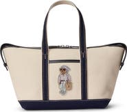 Polo Ralph Lauren Mini Polo Bear Canvas Shopper Tote